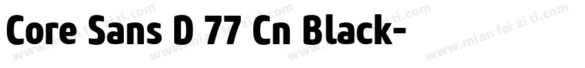 Core Sans D 77 Cn Black字体转换